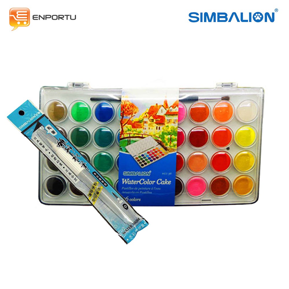 Simbalion Paket Watercolor Set Watercolor Cake Water Simbalion Paket Watercolor Set Watercolor Cake Water