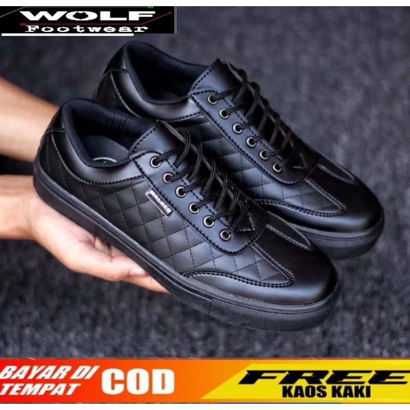 WOLF PEDRO - Sepatu casual pria Sneakers Pria Kasual Pria Kulit Sint