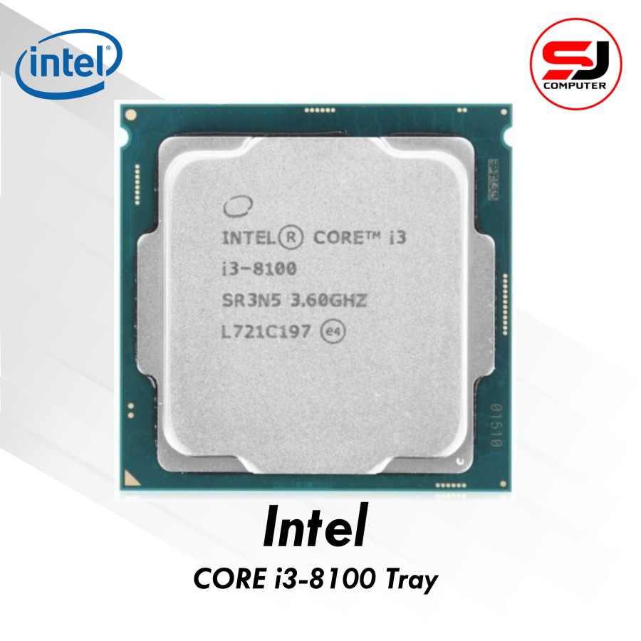 PROCESSOR INTEL CORE i3-8100 3.6GHz TRAY LGA 1151 COFFEE LAKE PROSESOR