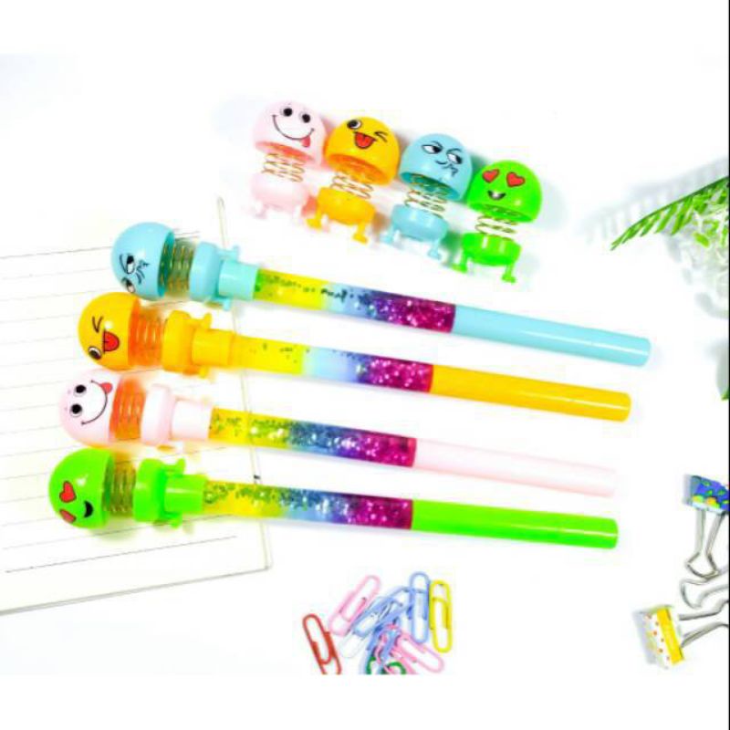 

((dian)) bulpen gliter air spring doll karakter unik dan lucu harga satuan