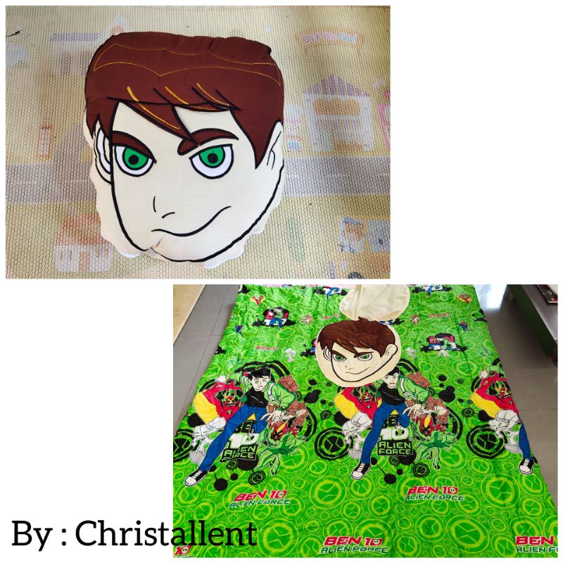 BALMUT KARAKTER B10 BEN 10 BALMUT BONEKA KARAKTER BEN 10 KADO SELIMUT BED COVER KARAKTER