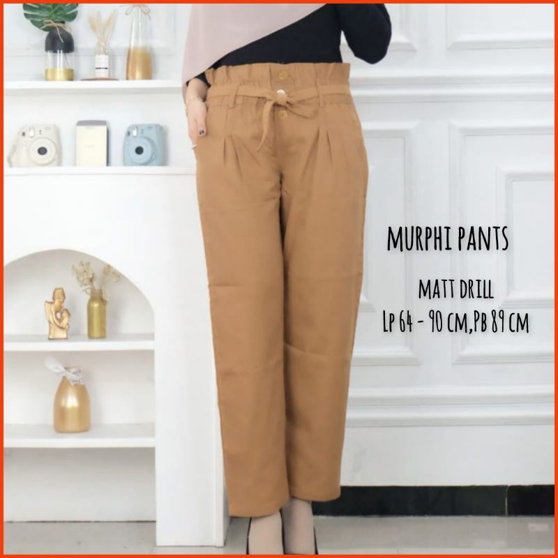 celana panjang wanita - murphi pants drill