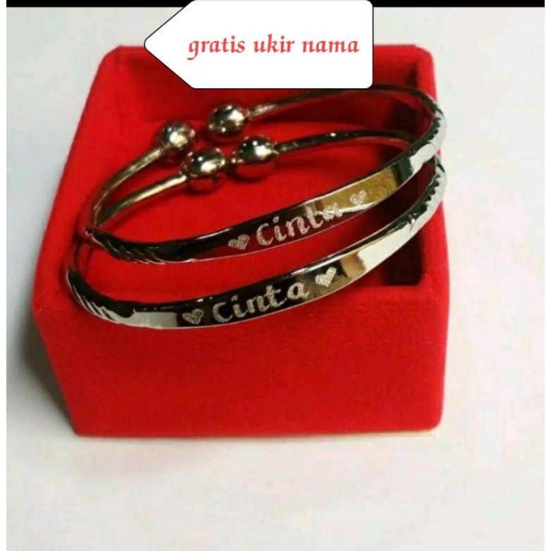 gelang monel ukir nama