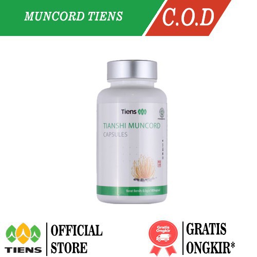 TIENS Muncord Kapsul Antibiotik Alami Herbal Radang Infeksi Tipes Alergi Ginjal Cuci Darah Asma