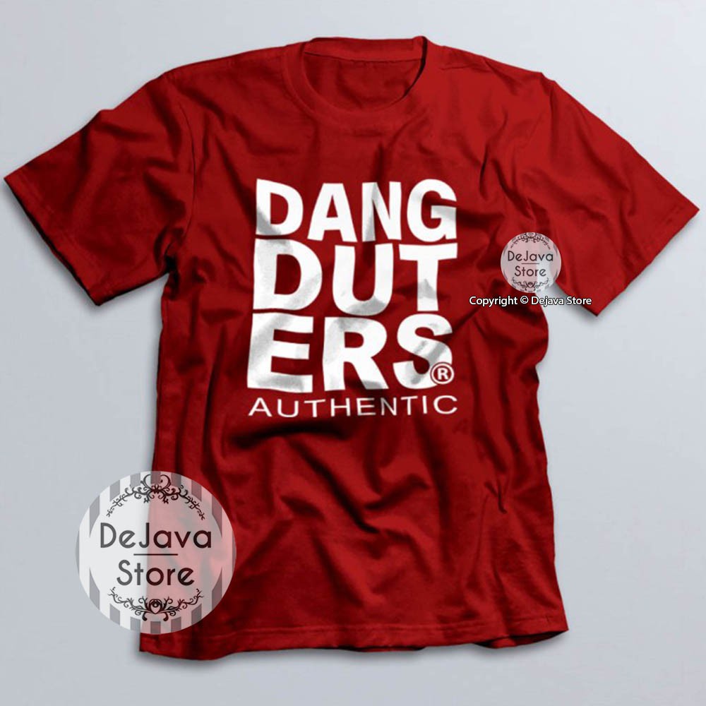 Kaos Distro DANGDUTERS Musik Dangdut Tshirt Baju Murah Populer Tshirt Unisex | 058-MAROON
