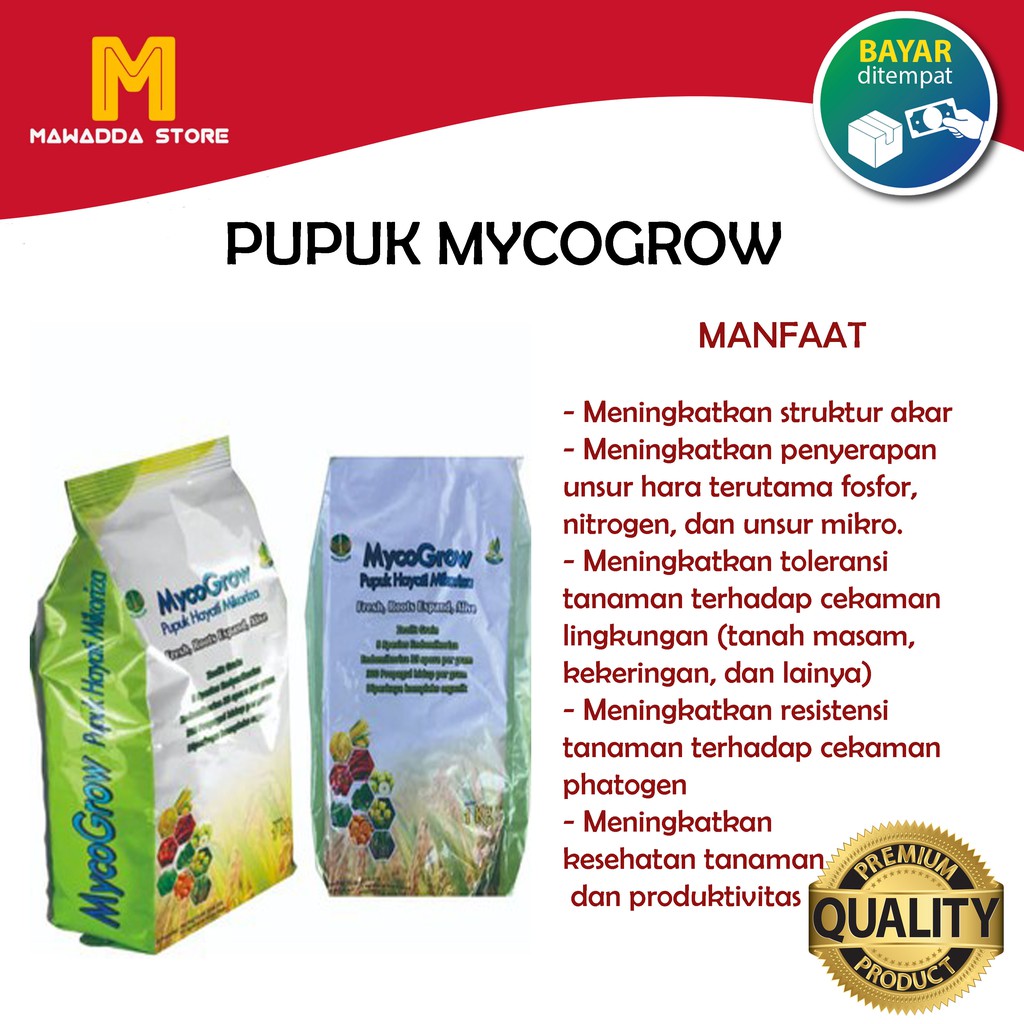 Mycogrow 1kg Pupuk Hayati Jamur Mikoriza