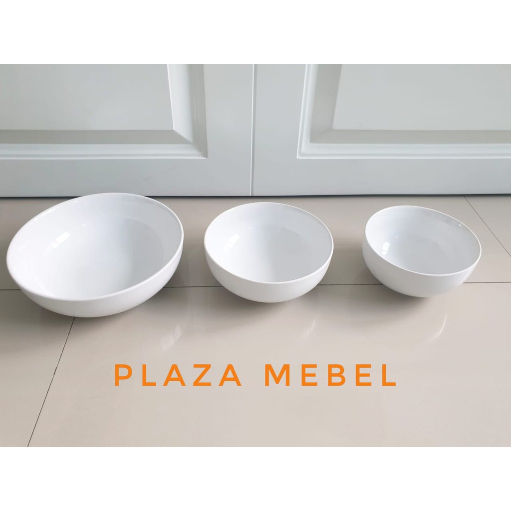 Mangkuk Mangkok Makan 6 - 7 - 9 " Sango Putih Polos SNI (IMPORT QUALITY)