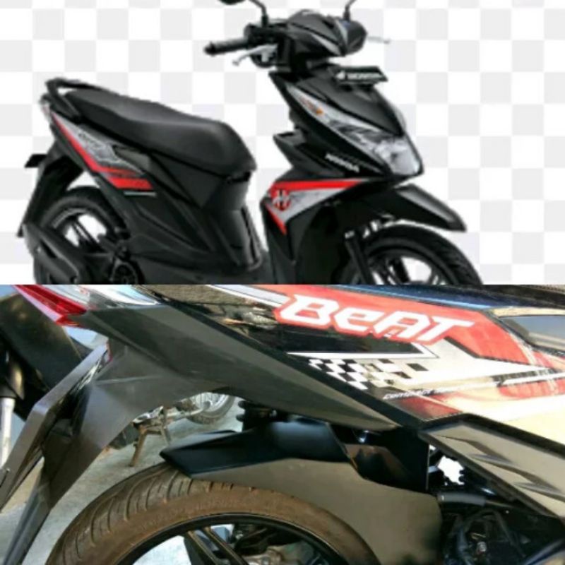 hugger beat new 2018 spakbor kolong aksesoris motor beat