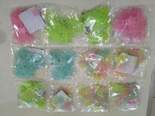 Bintang Star Glow In The Dark Small Fosfor Tempelan Dinding Sticker