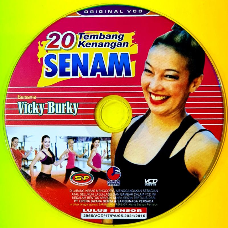 KASET VCD ORIGINAL VIDEO SENAM AEROBIC DISCO DANGDUT