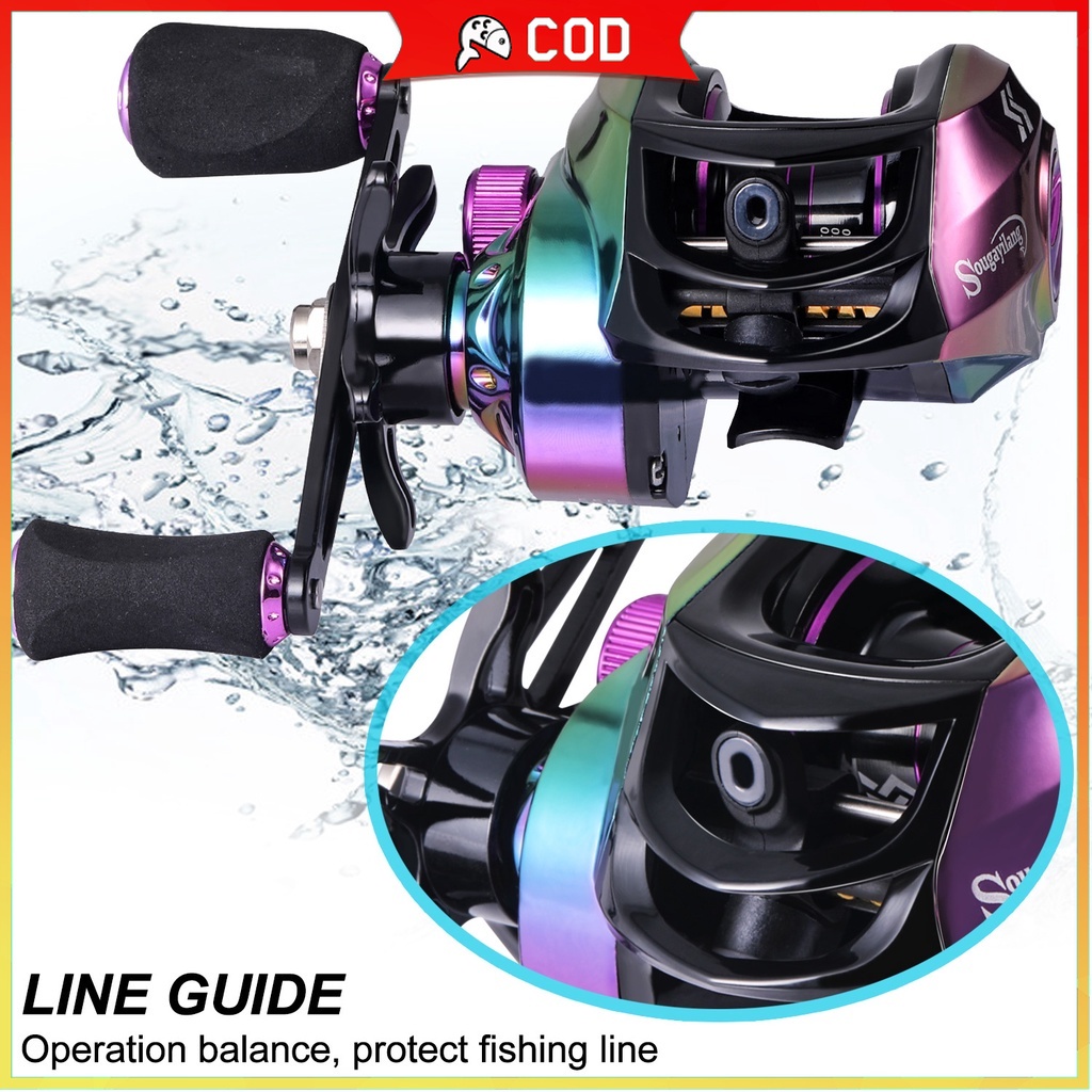 Sougayilang 18 + 1BB Metal Reel Pancing Mesin Memancing Ultra Ringan 10 KG MAX Drag Power Casting Me