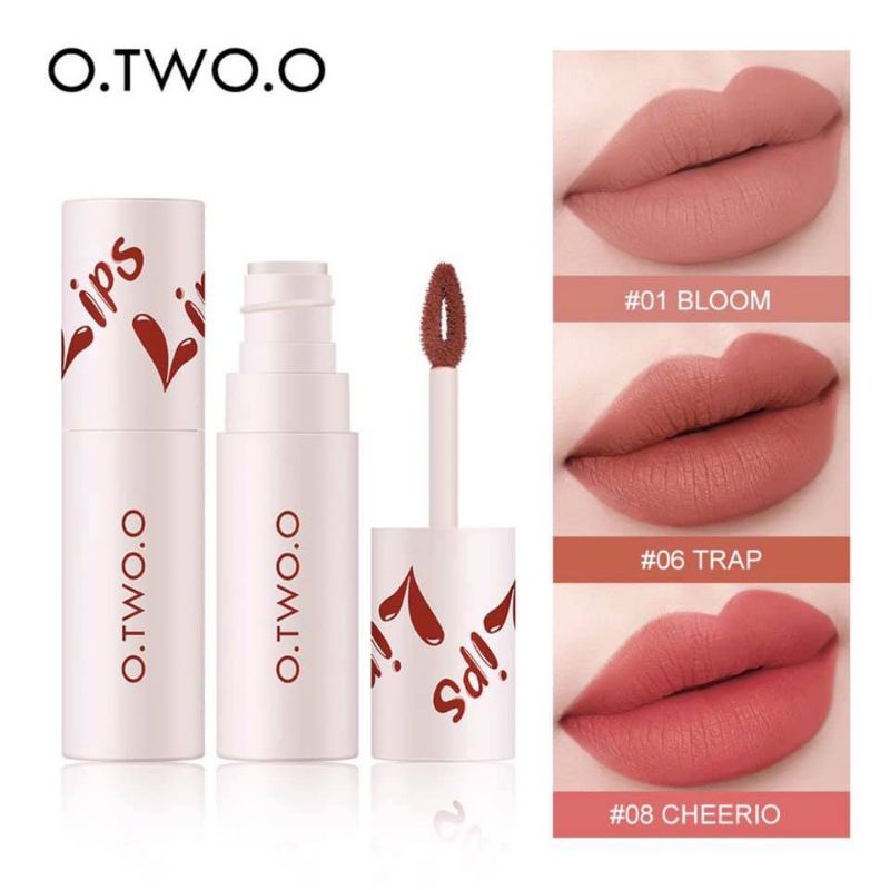 (2 in 1) O.TWO.O Matte Lip Matte and check stick Waterproof Lip Tint &amp;