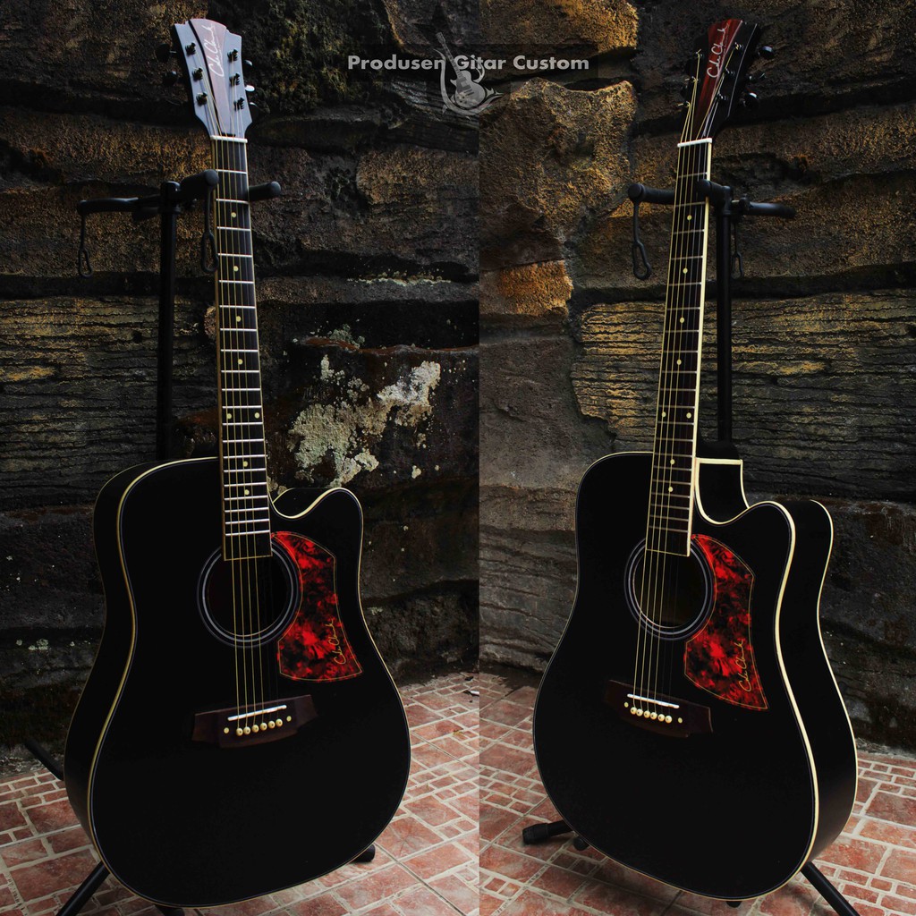 Gitar Coleclark Akustik Elektrik Jumbo Custom