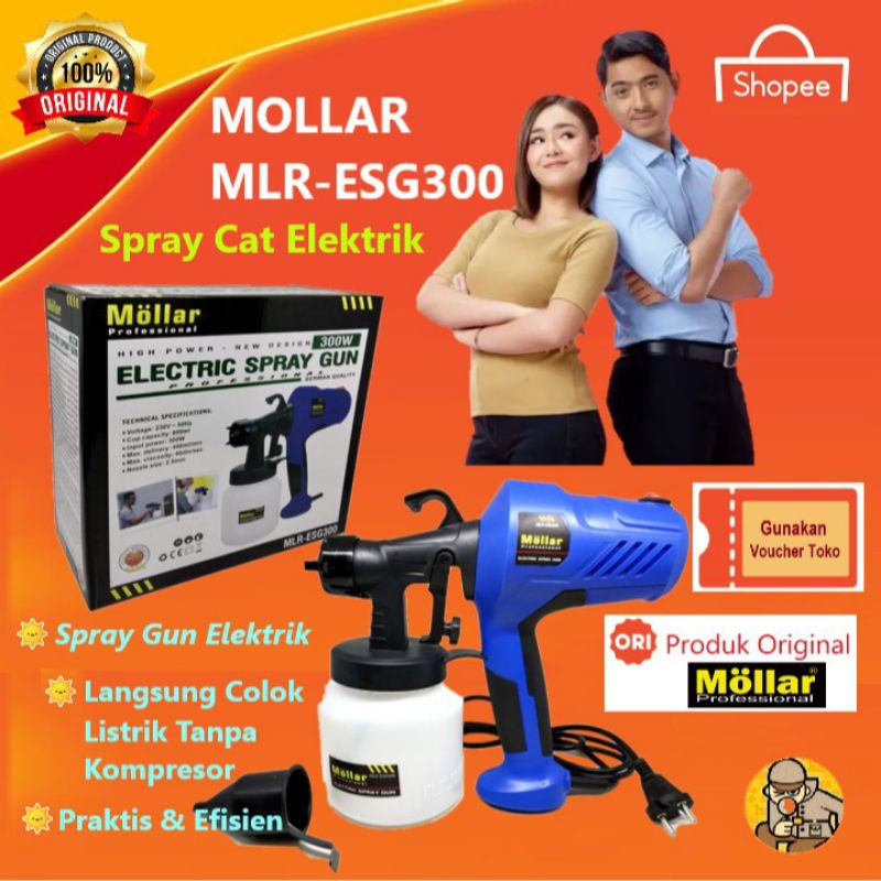 Spray Gun Elektrik Alat Semprot Cat Elektrik MOLLAR Spray Gun Listrik