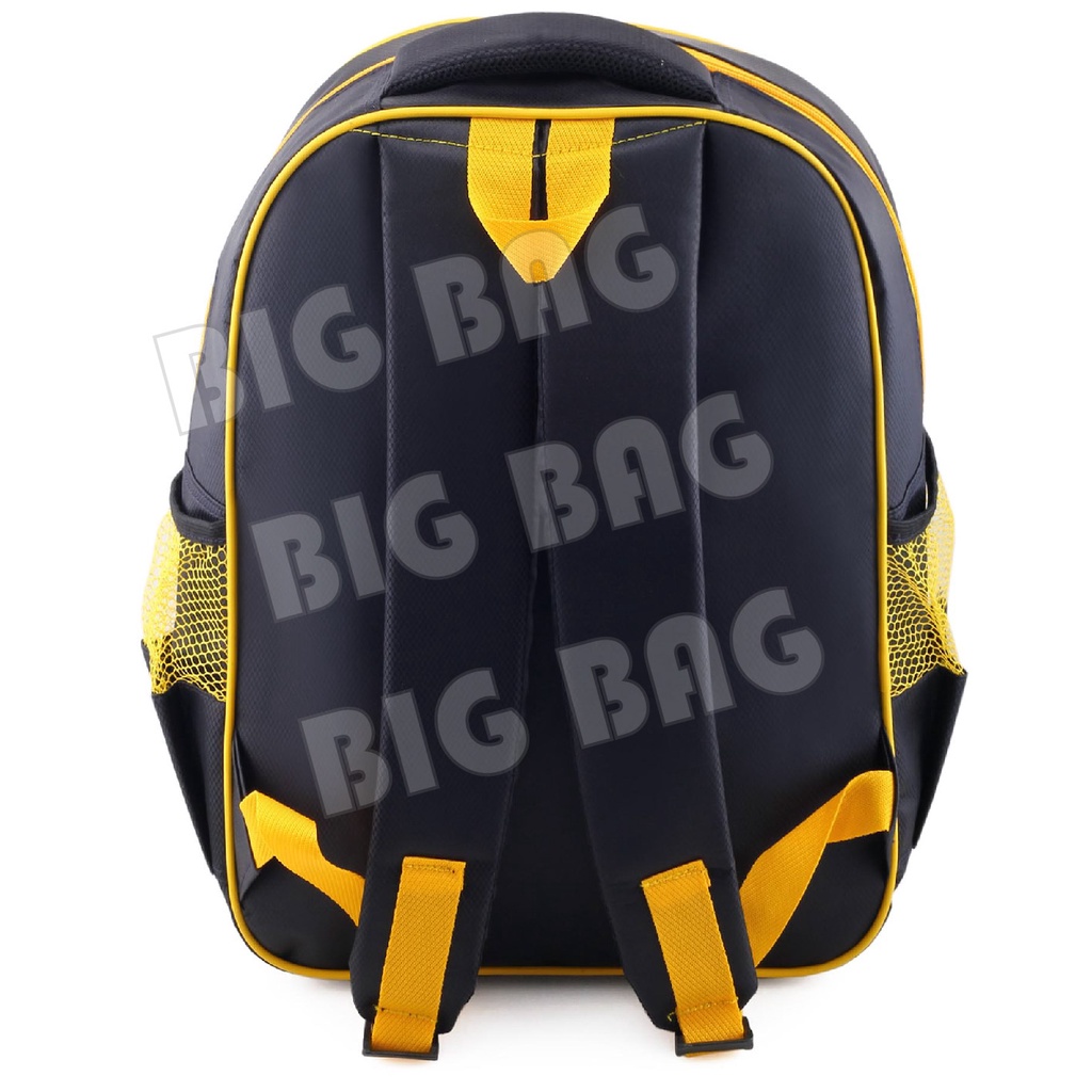 Tas Ransel Anak Laki Laki Karakter POWER RANGERS &amp; BATMAN - Tas Ransel Model Usap / Swipe + BOTOL
