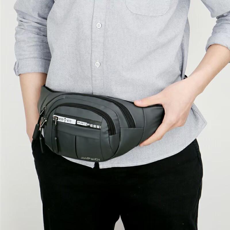 WAISTBAG PRIA ANTI AIR Selempang Multi Fungsi Terbaru