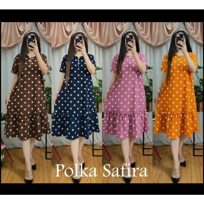 DRESS VOXY REMPEL POLKA/SULTAN MURAH