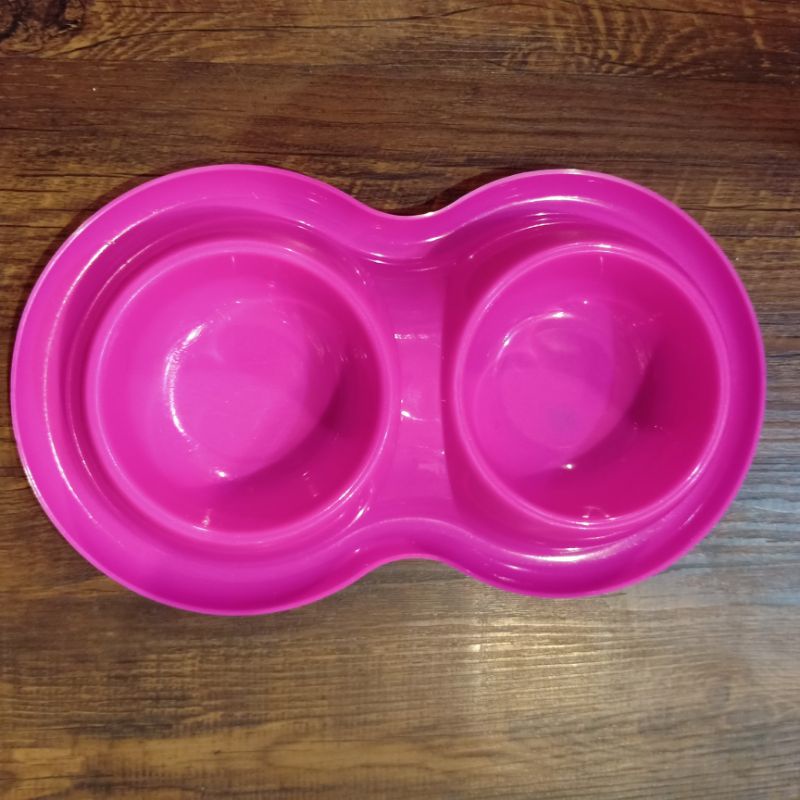 Pet Bowl Double Anti semut / Tempat makan anjing kucing chiro plate 12