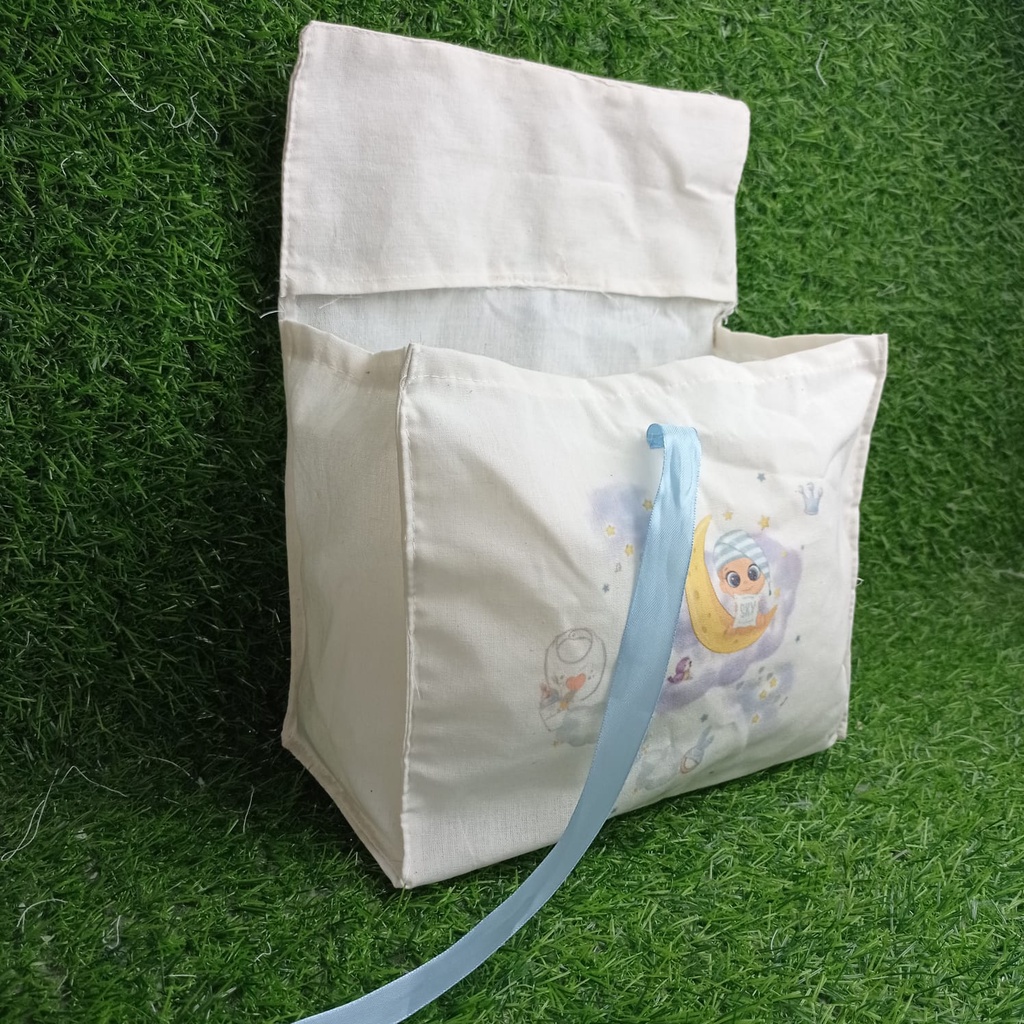 TOTEBAG CUSTOM/TAS ULANG TAHUN/SOUVENIR/TAS BLACU