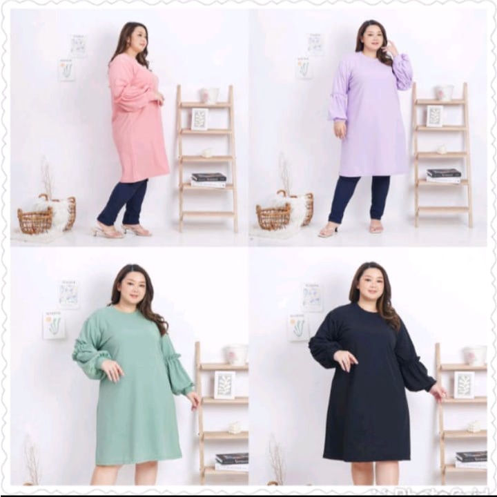 Tunik jumbo lengan balon