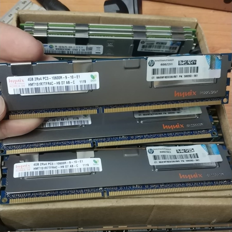 Memory Ram server 4Gb DDR3 2Rx4 Pc3-10600R Ecc Reg Hynix HP khusus buat pc server