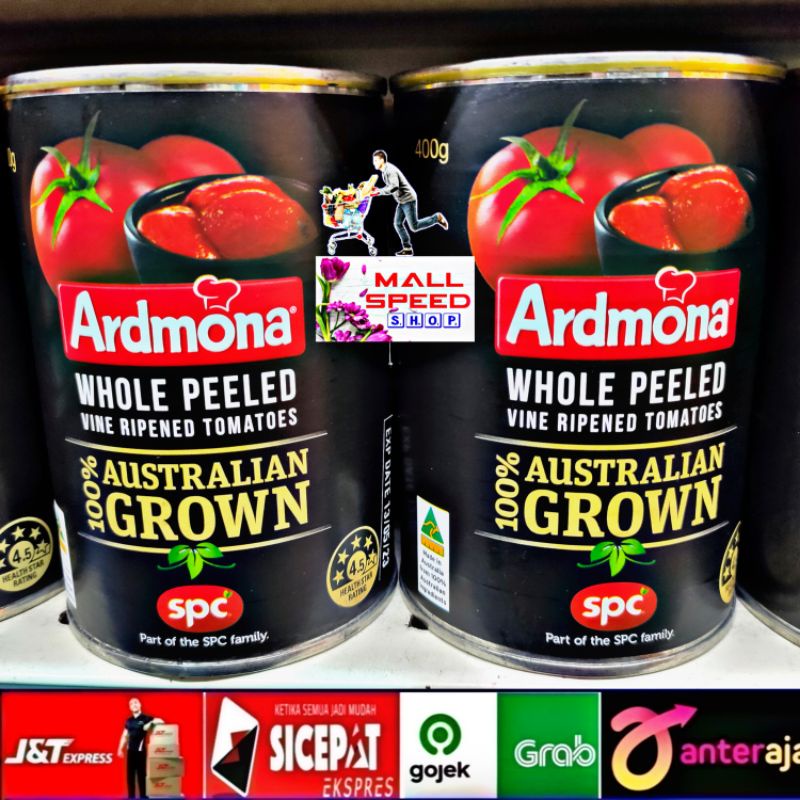 

ardmona whole peeled tomato 400gr 100% australian grown spc