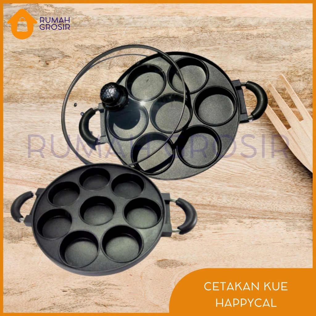 Cetakan Kue Happy Call 7 Lubang Datar Kue Pukis Cetakan 8 Datar 4 Lubang Kue Apem Cetakan Kue Terang