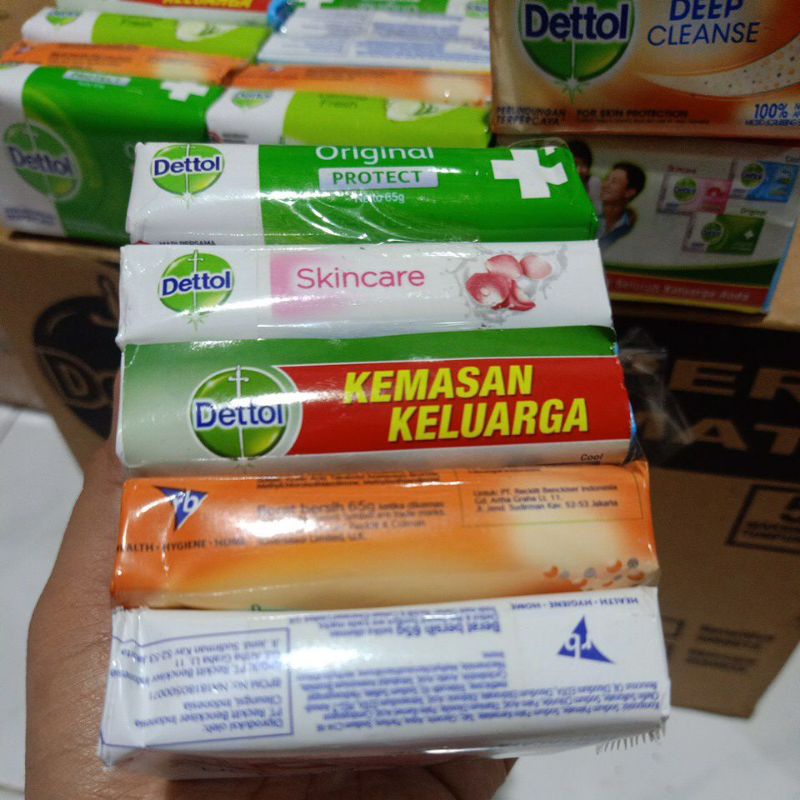 Dettol Batang 65gr isi 5pcs