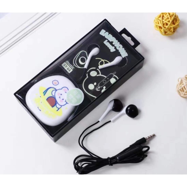 [XY-64] Headset Earphone Motif Lovely Fruits Animals / Wadah Earphone Kartun Hewan Buah-buahan Lucu