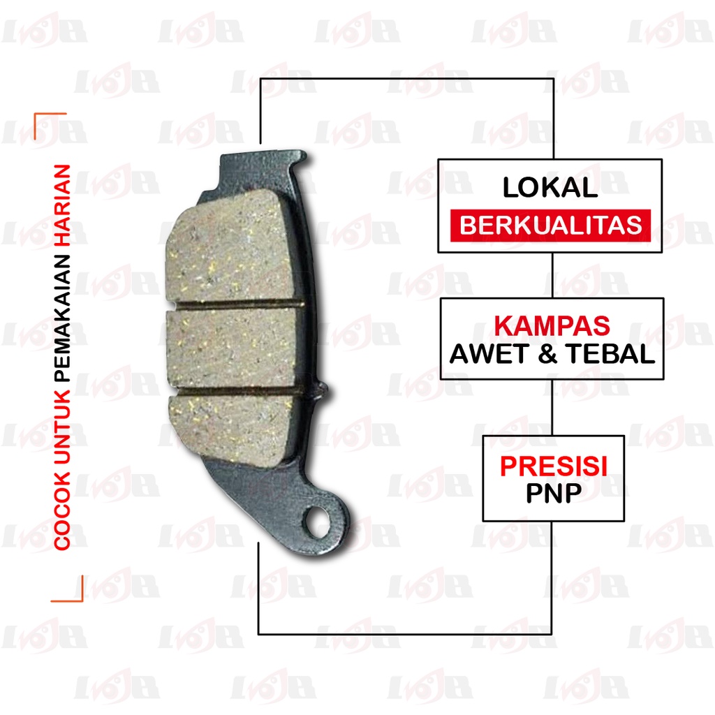 Murah Disc Pad Belakang Tiger Revo Megapro New Verza CB150R Kampas Rem Cakram Motor Honda