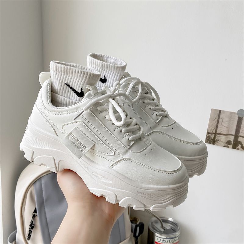 [GROSIR][COD] SEVEN_DAY SEPATU SNEAKERS WANITA KOREA IMPORT SPORT SHOES PUTIH H-923