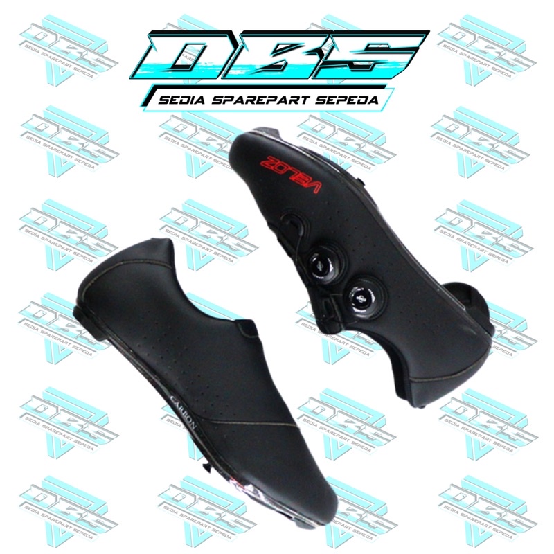 SHOES AVELIO VELOZ ROAD CARBON BLACK SEPATU CLEAT STIFFNESS 10