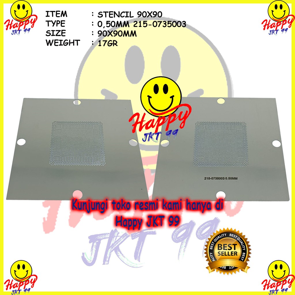 [ HAPPY JKT 99 ] STENCIL 90X90 215-0735047 215-0735043