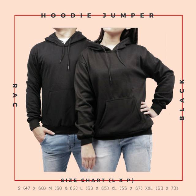 HOODIE COWOK HITAM