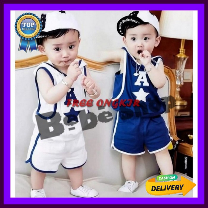One Set Model Terbaru Set Anak Keren Stelan Balita Kekinian Oneset Import Termurah Baju Celana Anak 