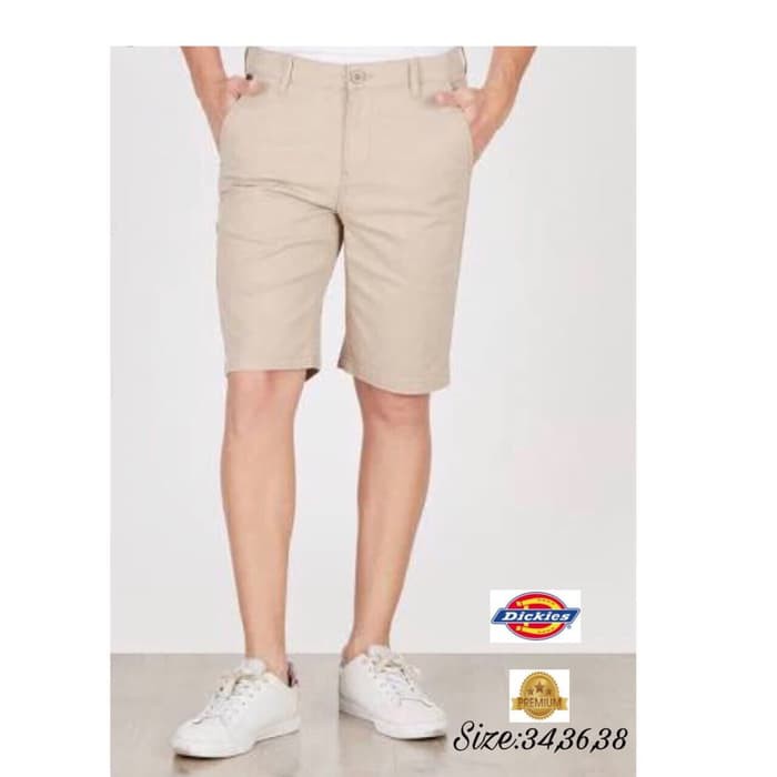 CELANA CHINO PENDEK BIG SIZE DICKIES CREAM SIZE 28 - 38 CHINO SHORT CINO CINOS KREM