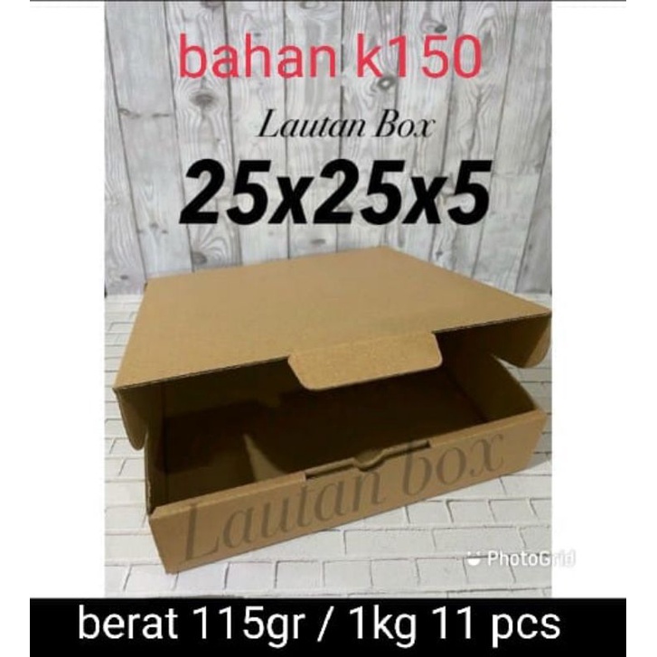 

dus 25x25x5 die cut box baju hijab hampers murah