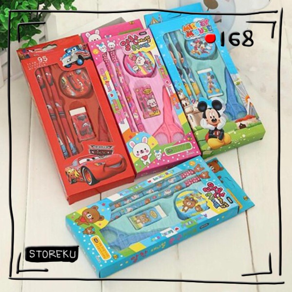 

ST-233 Set Alat Tulis Sekolah Anak- Anak Karakter Lucu Lengkap Murah Produk Impor
