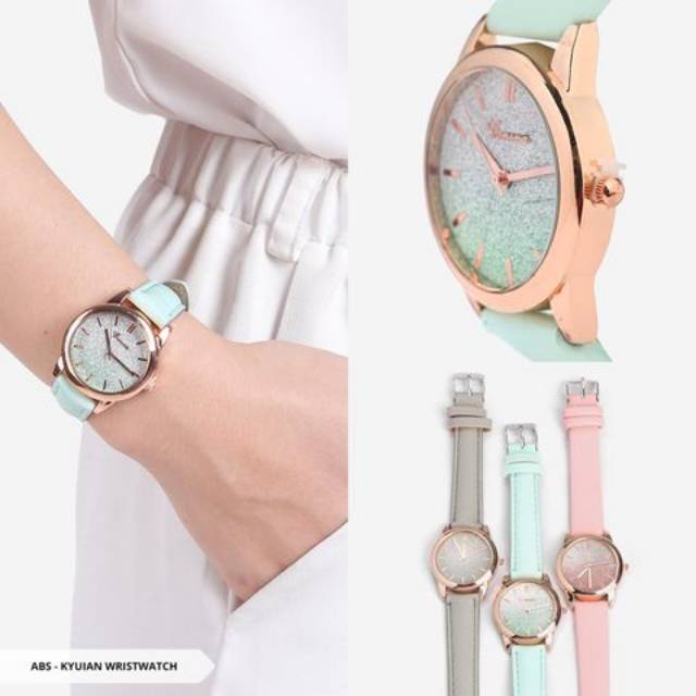 

Kyuian Glitter Round Wristwatch