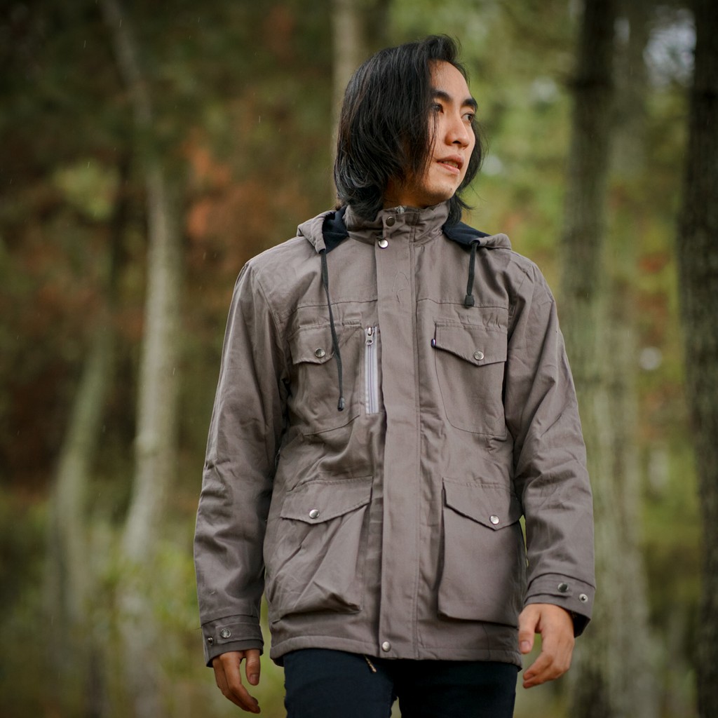 Parka Jacket Basic Vuxor Warm Gray