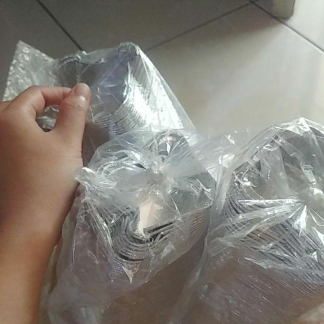 Kemasan Makanan Alumunium Foil Ox100 / B116/ P150 Tanpa Tutup @100pcs Aluminium Foil