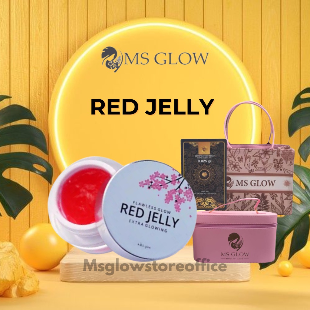 Jual MS GLOW RED JELLY ORIGINAL RED JELLY FLAWLESS GLOW MS GLOW