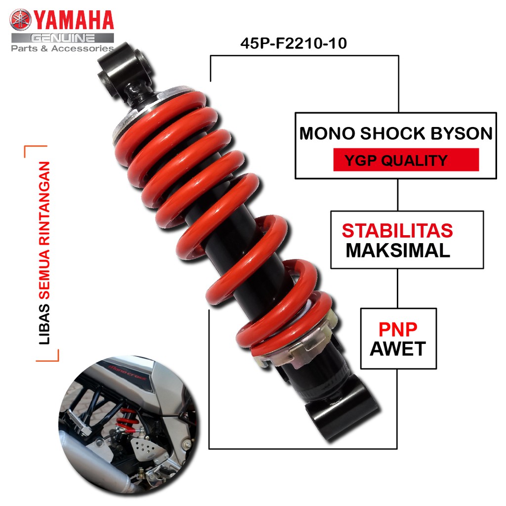 Original Shockbreaker Byson Mono Shock Belakang Yamaha Bison