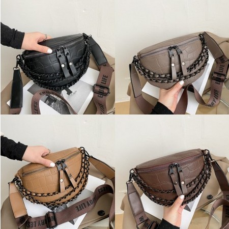 606 tas WAISTBAG Modis Basic Kekinian wanita import model korea import