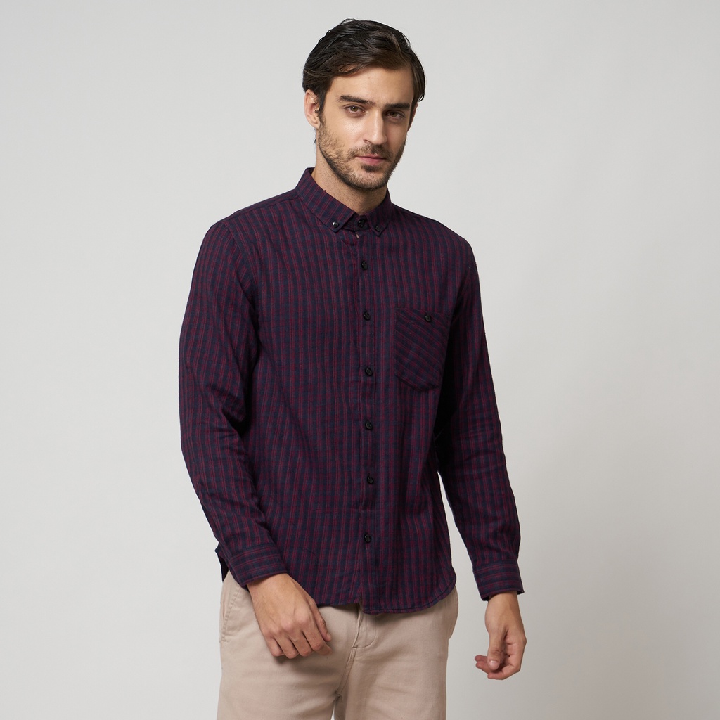 RAFTEL 149 Kemeja flanel pria lengan panjang kemeja flanel casual distro premium quality