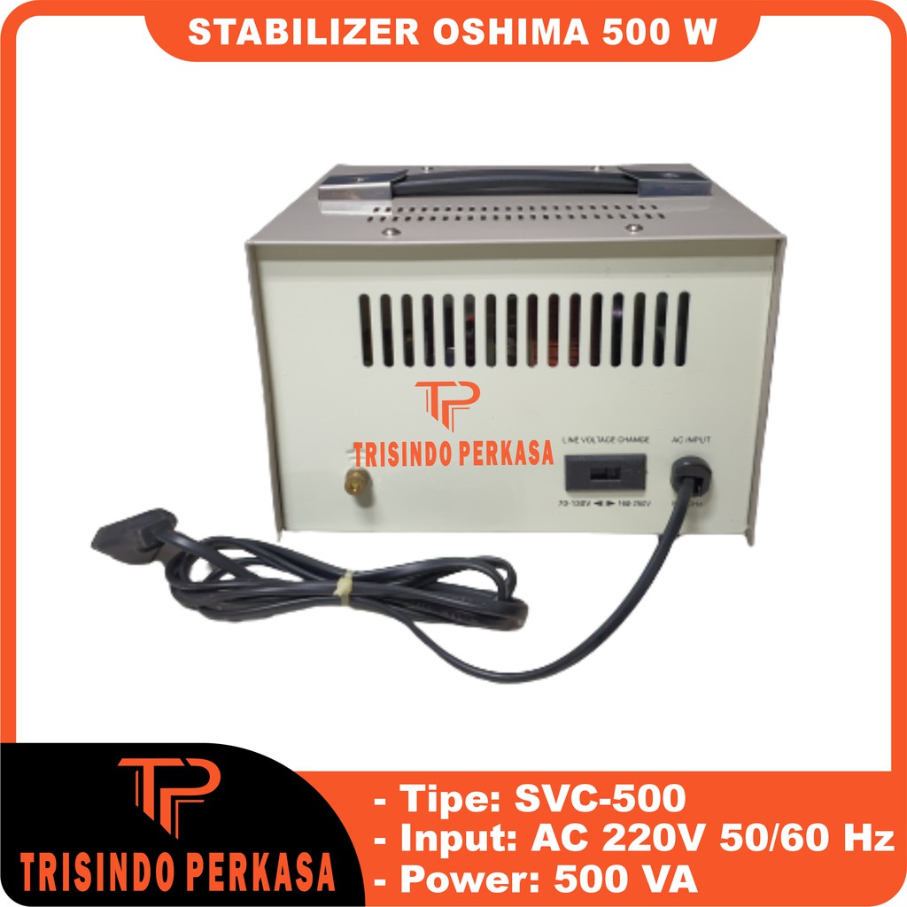 Stabilizer OSHIMA 500 watt Servo Motor/Soft Start/Regulator