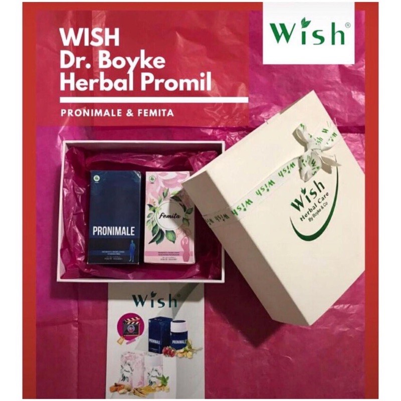 Paket //Wish Promil Femita & Pronimale Dr Boyke per Botol isi 30 Capsul