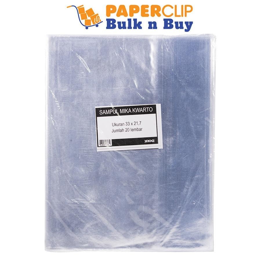 

SAMPUL BUKU MIKA SMOKE KWARTO ISI 20pc Ukuran 33 X 21.7 sampul bening