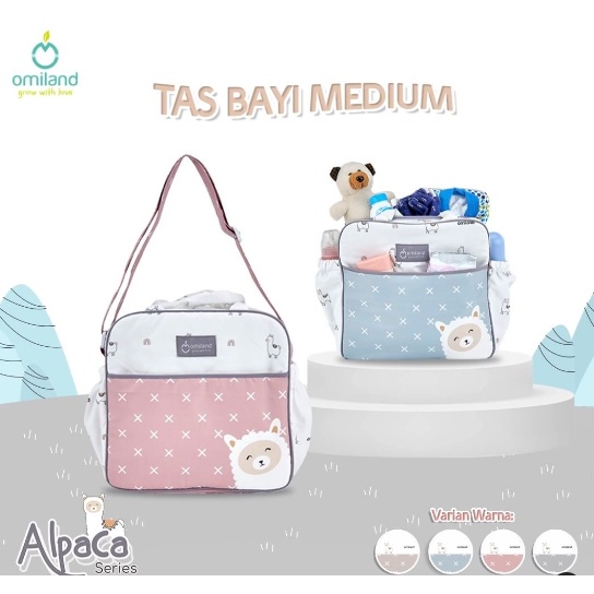 Omiland Tas Bayi Medium / kecil besar alpaca &amp; sailor series sloth alpaca panda