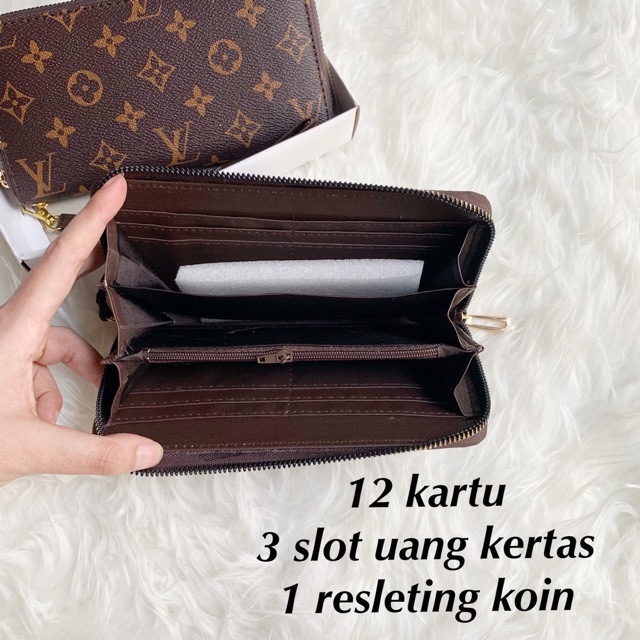 Dompet batam 1 resleting dompet panjang free box